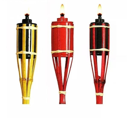 antorcha de bambú natural al aire libre de la citronela de la antorcha del 110cm para la iluminación del jardín, partido de Luau