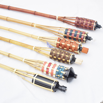 Bote de bambú del aceite de Tiki Torches Refillable Replacement Metal de la decoración de Halloween