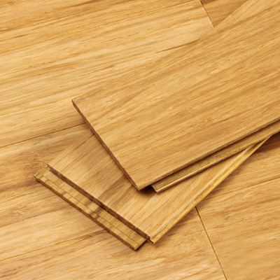 El suelo laminado de bambú vertical carbonizó el suelo sólido del color interior