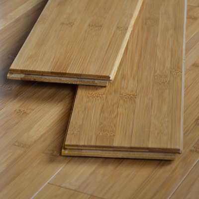 El suelo laminado de bambú vertical carbonizó el suelo sólido del color interior