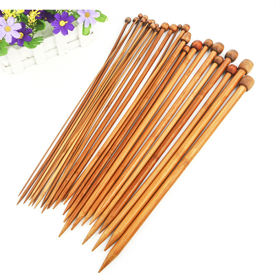 12Pcs fijó agujas que hacían punto de la circular de bambú ligera escoge hacer punto acentuado para hacer punto hecho a mano de DIY
