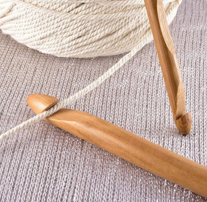 8 pedazos los ganchos de ganchillo de bambú de madera de 1m m a de 2.75m m fijaron agujas que hacían punto Handcrafted
