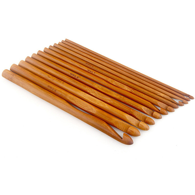 8 pedazos los ganchos de ganchillo de bambú de madera de 1m m a de 2.75m m fijaron agujas que hacían punto Handcrafted