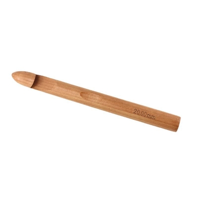 El gancho de ganchillo de madera de bambú de los regalos hechos a mano fijó la superficie lisa ligera