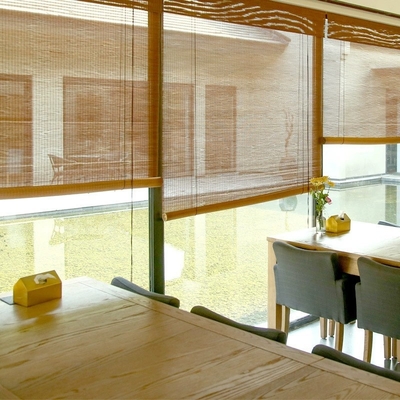 1.8m persianas de bambú Decoración para el hogar Ventana de bambú Roller Up Persianas romanas