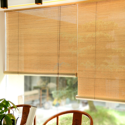 Ambientalmente el rodillo de bambú sombrea el bambú manual de la pérgola ciega 60 el x 180cm