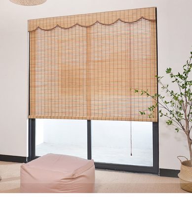 el rollo de bambú los 2m impermeable del listón del 1.5m para arriba ciega Sun Roman Bamboo Blinds tejido prueba