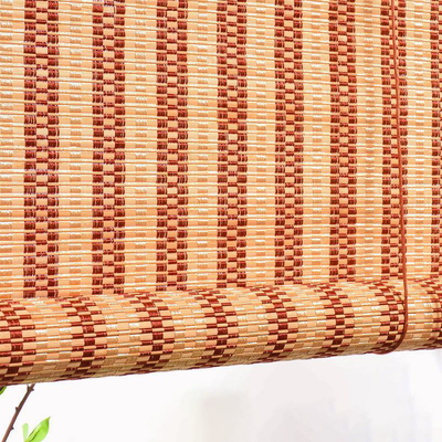el rollo de bambú los 2m impermeable del listón del 1.5m para arriba ciega Sun Roman Bamboo Blinds tejido prueba