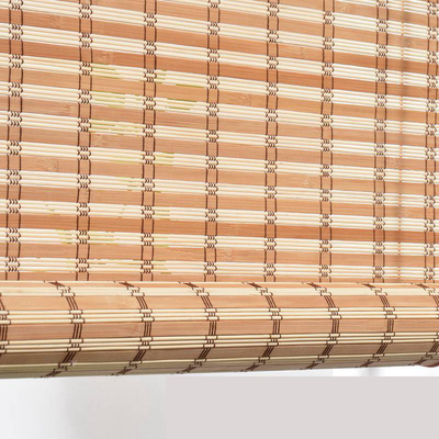 el rollo de bambú los 2m impermeable del listón del 1.5m para arriba ciega Sun Roman Bamboo Blinds tejido prueba