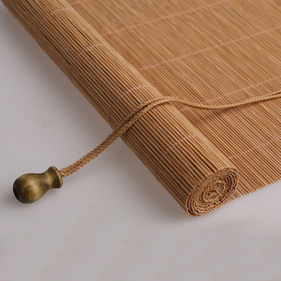 Protección solar ciega de bambú modificada para requisitos particulares el 180*180cm de rodillo de las sombras de madera para el hogar