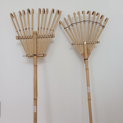 Grada amistosa hecha a mano de 9 del diente el 120cm del rastrillo de bambú de Eco rastrillos de jardín