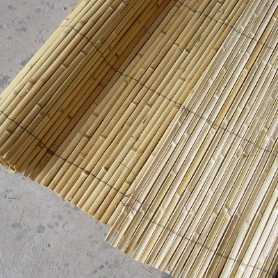 Fábrica de barandas de cercas de bambú Materiales naturales Jardín sólido Privacidad barandas de bambú