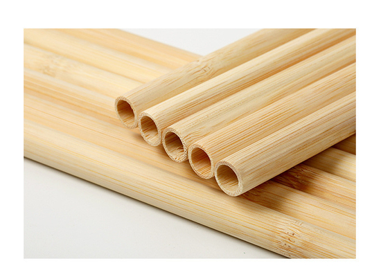 Sulas de bebidas de bambú natural reutilizables duraderas desechables y biodegradables incluye cepillo de limpieza