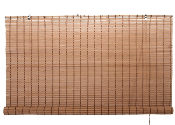 Cortinas de bambú para ventanas Filtración de luz Cortinas de ventanas de madera Sombras de bambú para interiores