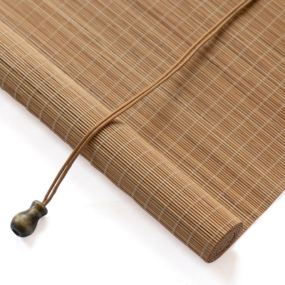 Cortinas de bambú para ventanas Filtración de luz Cortinas de ventanas de madera Sombras de bambú para interiores