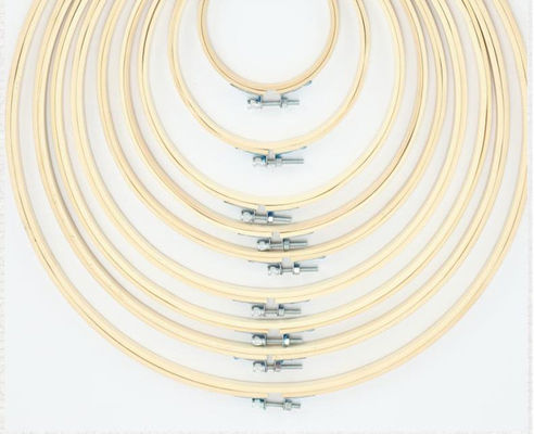 Aro de bordado reutilizable de bambú sostenible para manualidades de bricolaje