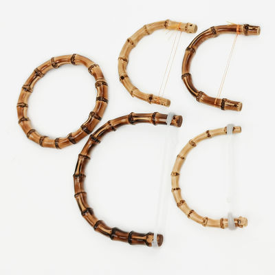 Manija de bolso de bambú agarre de bambú natural para manos y embragues