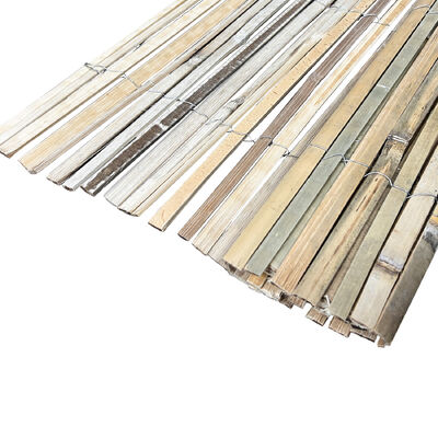 Rollo de panel de valla de listones de bambú natural duradero - Pantalla de privacidad para jardín, balcón, patio