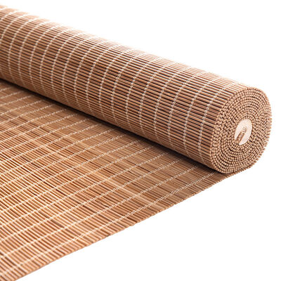 Cortinas tradicionales de bambú tejido, separadores de ambientes rústicos y persianas