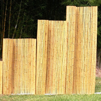 Rollo de cerca de bambú natural impermeable y duradero para jardín y paisajismo