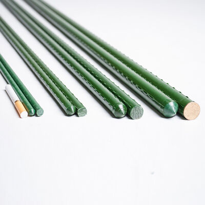 Estacas de metal recubiertas de plástico, estacas verdes para jardín, para soporte de plantas, escalada de plantas, cercado de paisajes