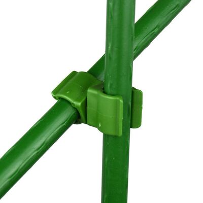 Estacas de metal recubiertas de plástico, estacas verdes para jardín, para soporte de plantas, escalada de plantas, cercado de paisajes