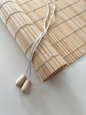 Tijeras de bambú naturales ecológicas Tijeras para ventanas de estilo romano para decoración de privacidad interior exterior