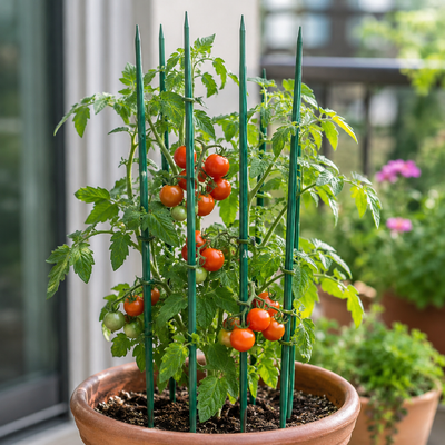 La aduana de bambú natural de la ayuda de la planta de jardín de las estacas de bambú naturales clasifica colores para los cuartos de niños