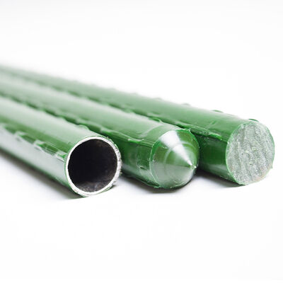 Estacas de metal recubiertas de plástico, estacas verdes para jardín, para soporte de plantas, escalada de plantas, cercado de paisajes