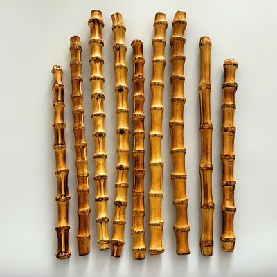 Materia prima artesanal hecha a mano de raíz de bambú natural para decoración de jardín y decoración del hogar